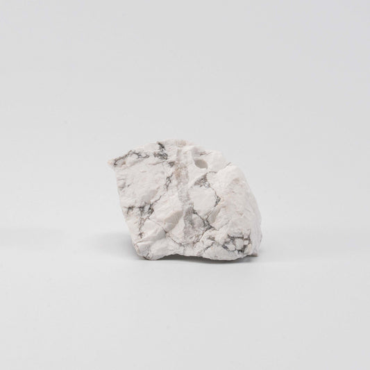 Soft white Howlite incense holder with natural veining