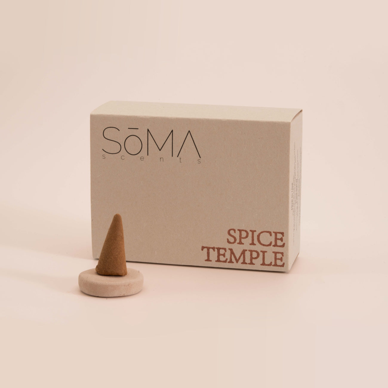 Spice Temple incense cones in a recyclable box