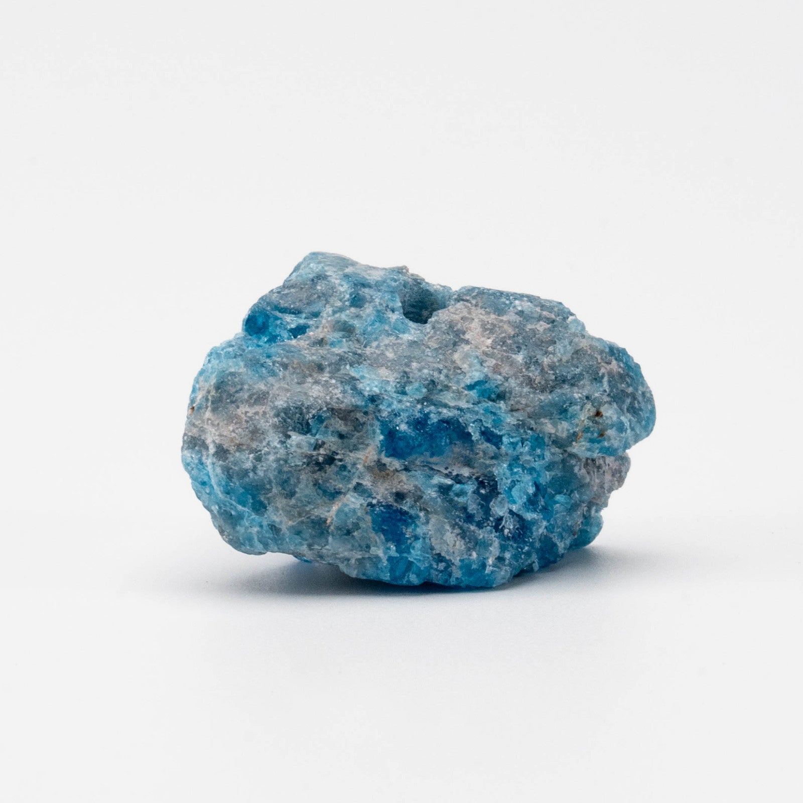 Vivid ocean-blue Apatite incense holder