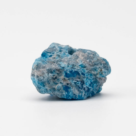 Vivid ocean-blue Apatite incense holder